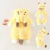 Adorable Winter Cartoon Baby Romper - Thick Outdoor Jumpsuit for Boys & Girls