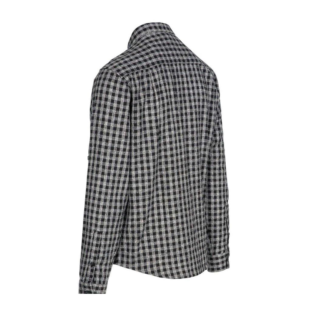 TRESPASS Mens Participate Checked Cotton Shirt