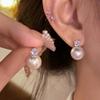 Серьги-цветы из серебра S925 пробы с жемчугом для женщин - роскошь, модный корейский стиль