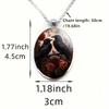 Gothic Crow and Skull Pattern Necklace Earrings Pendant Set