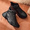 Anta Planet Fleece Lined, Comfortable Fashion Slip Resistant Thermal High top Casual Shoes Women's Gray Black 122448956-5