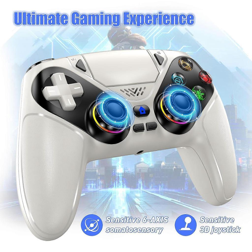 Беспроводной контроллер с RGB-подсветкой для консоли PS5/Playstation 5 Pro/Slim/PC с игровыми контроллерами и Ha