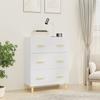 812150 vidaXL Buffet White 70x34x90 Cm Engineered Wood