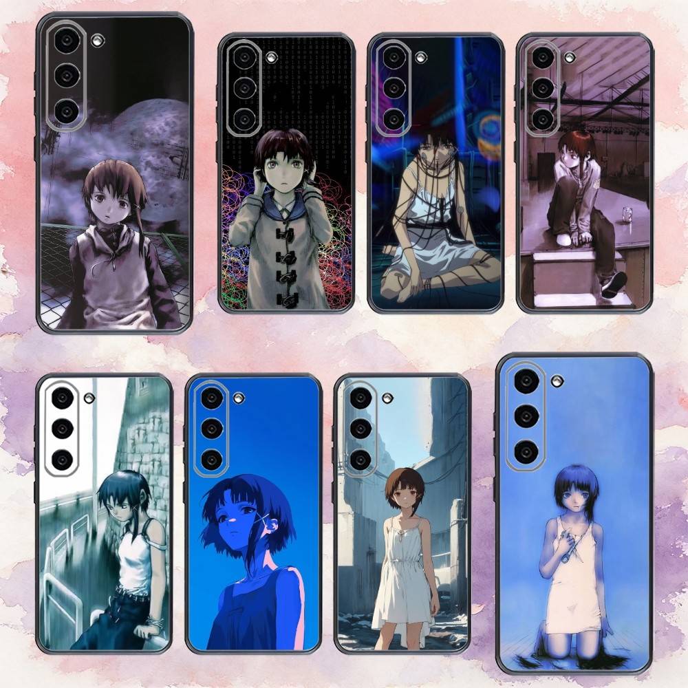 S-Serial Experiments L-Lain Чехол для телефона Samsung Galaxy A73,A72,A71,A70,A53,A52,A51,Другие Мягкий черный чехол