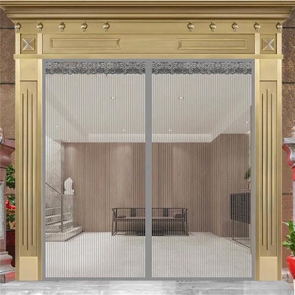 1 комплект, занавеска на липучке для двери, защита от комаров, насекомых, насекомых, защитная сетка, свободная рука, сильная магнитная дверная занавеска