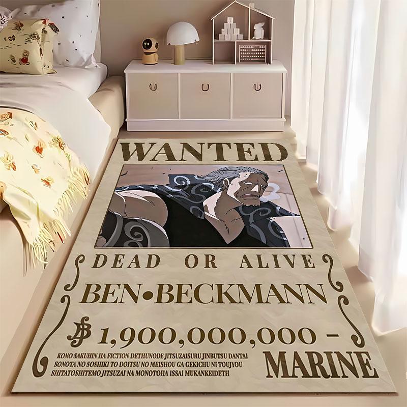 "Wanted Poster Style Carpet" suitable as a non-slip mat for the living room or bedroom sofa