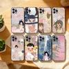 A-Art E-Essay-A-Aya T-Takano Чехол для телефона iPhone17 16 15 14 13 12 11 Pro Max Plus, 5G Мягкий черный чехол