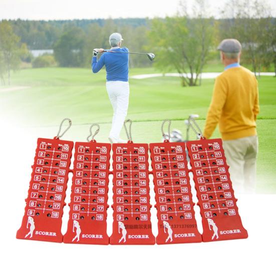 Табло для гольфа Защищенное от трещин Водонепроницаемое Четко обозначенное Утолщенное Металлическое для подсчета очков в гольфе 18 лунок Гольф Удар Патт Счетчик очков Гольф Спорт