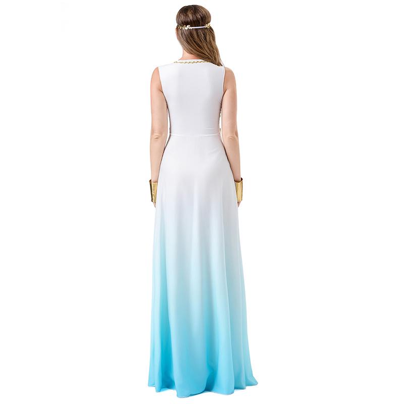 Greek Goddess Halloween Costume - Cosplay Masquerade Party Dress for Stage Performance
