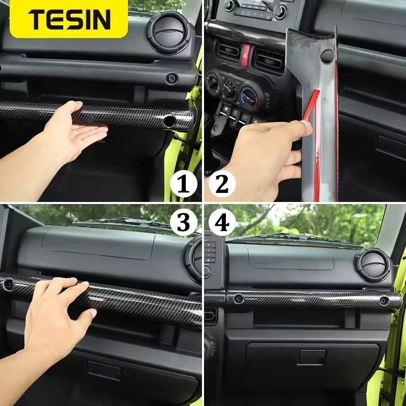 Для Suzuki Jimny JB74 JB64 JC74 2019-2025 Аксессуары Jimny Декоративная накладка на ручку для пассажира Отделка Панель приборной панели центральной консоли