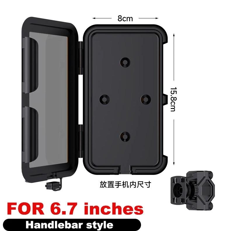 Motorcycle Bicycle Mobile Phone Holder Waterproof Case Holder Case with Touch Screen Rainy Day Special Universal Smartphone