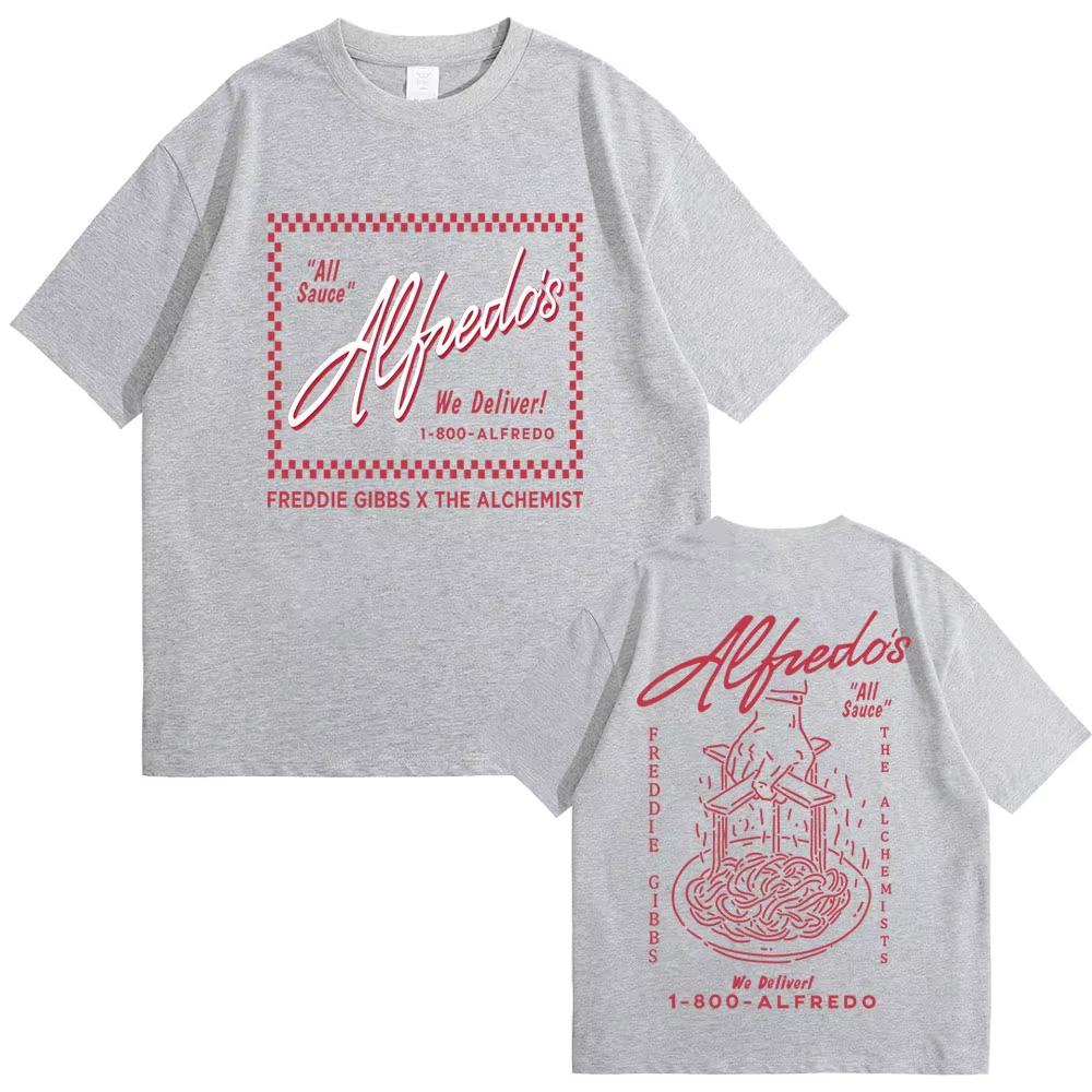 Rapper Freddie Gibbs and The Alchemist Alfredo The Tour T Shirt Unisexs Women Hip Hop Fashion Pop Music Tshirt Pop music Tshirts
