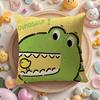 Cute Animals Cushion Cover DoubleSided Printed Organic Linen Pillow Cover Decorative for Sofa Home