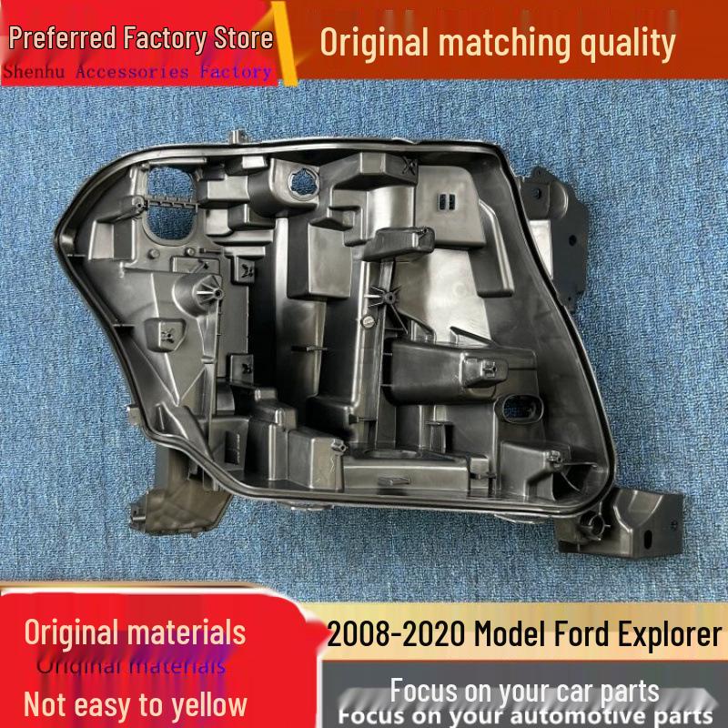 Совместимый задний корпус передней фары Conqueror для Ford Conqueror 2018-20 - Черная отделка.
