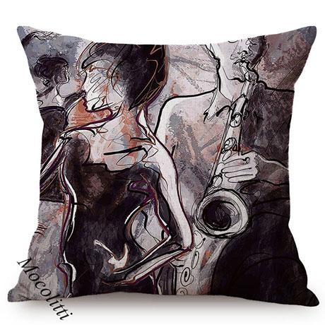 Ballet Girls Oil Painting Art Home Decoration Sofa Pillow Case Sexy Woman Portrait Impressionism Painting Style Cushion Cover