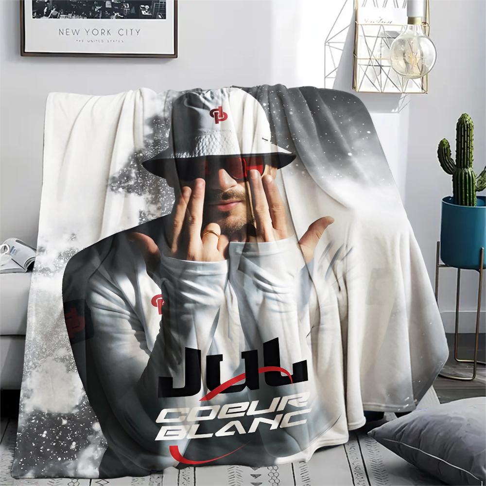 1 шт. Фланелевое одеяло JuL C'est Pas Des Lol Print, Высококачественное, Для всех сезонов, Декор для дома, Тепло и комфорт, Идеально для рождественских подарков