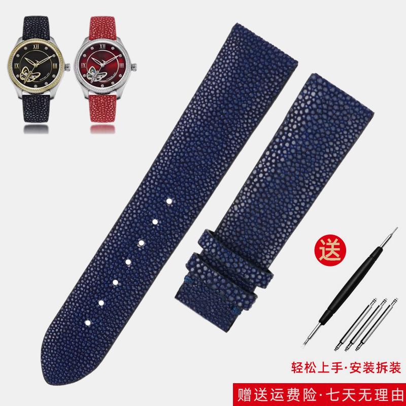 Ремешок для часов из кожи рыбы-питона для Huawei TISSOT Omega Mido Tudor Мужской и женский Браслет-ремешок из кожи ската 20 мм 22 мм