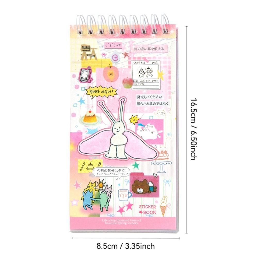 20 Sheets Sticker Book DIY Scrapbook Sticker New Diary Sticker  Stationery Supplies