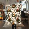1Pc 2D FLAT Autumn Forest Print Flannel Blanket,High quality Comfortable for All Seasons,Home Decor,Warmth and Comfort,Perfect for Christmas Gifts
