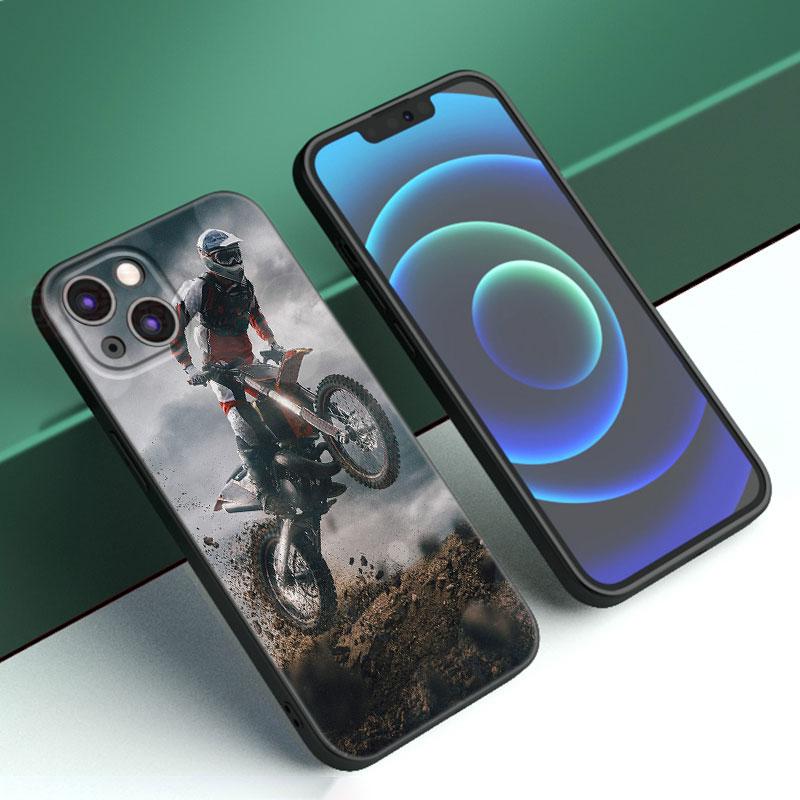 Чехол для телефона Moto Cross Motorcycle Sports для Apple iPhone 12 13 Mini 11 14 15 Pro Max 7 8 Plus X XR XS SE 2020 2022, черный чехол