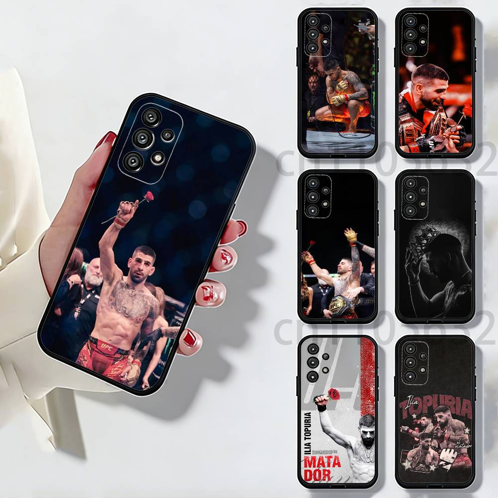 Чехол для телефона I-Ilia Champion T-Topuria для Samsung Galaxy A13,21s,22,31,32,52,53,71,80,A91 Мягкий черный корпус