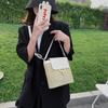 2025 Summer New Crossbody Straw Bag Hand-to-hand Women's Bag Hollow Woven Vacation Bag Shoulder Bucket Bag