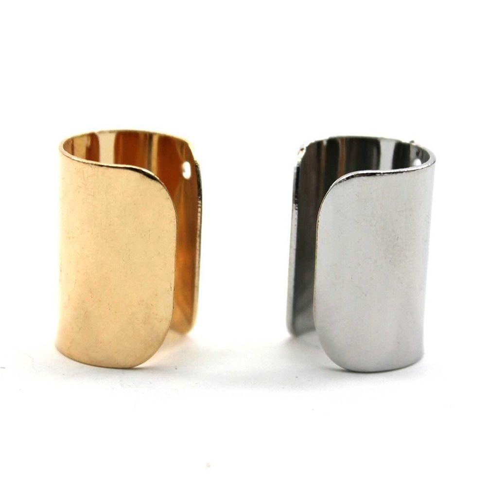 Copper Long Tube Clip Earring Solid Color Fake Ear Cuff Daily Ear Bone Clip  Piercing Jewelry