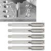 5pcs Professional High Speed Steel Screw Tap Straight Flute Thread Taps Set Accessory M12