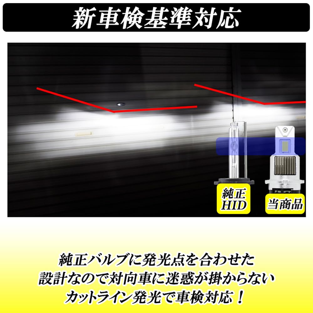 Светодиодная фара D4S с карманом D4R для осмотра транспортного средства, совместимая с взрывоопасными лампами 10000 лм 45 Вт, встроенный компенсатор ярко-белого цвета 6500 К