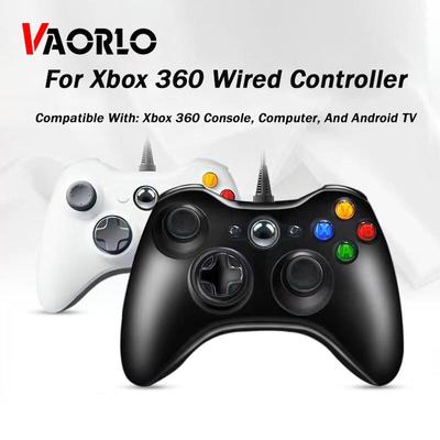 VAORLO Для Xbox 360/Slim Microsoft USB проводной контроллер ПК Android TV геймпад геймпад консоль проводной для XBOX 360 игровой джойстик