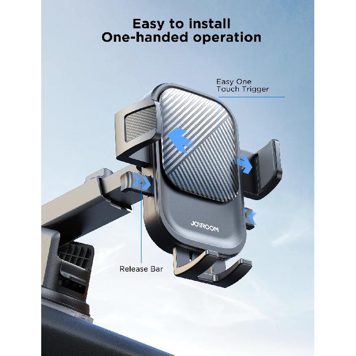 Joyroom Universal Phone Holder Mount for Car Strong Suction Hands-Free Cell Phone Mounts for Dashboard/Windshield 360° Rotation