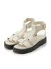 Platform Gladiator Sandals 09WGS232511 WHT Cm [Mira Owen] Women's 24.5