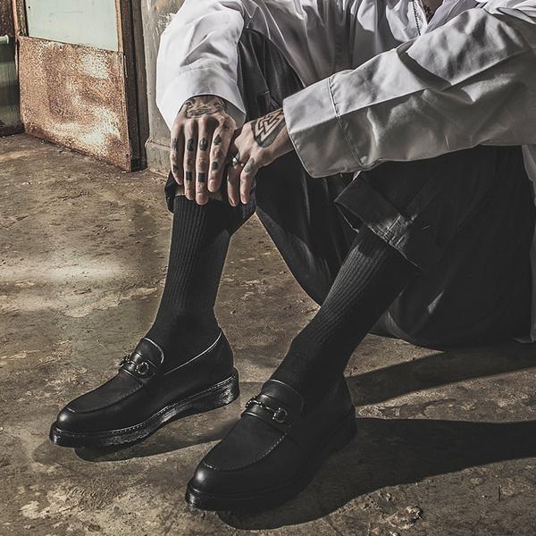 BSC T by Clash F12 Scottsdale Horsebit Loafer Vanta Black-Street