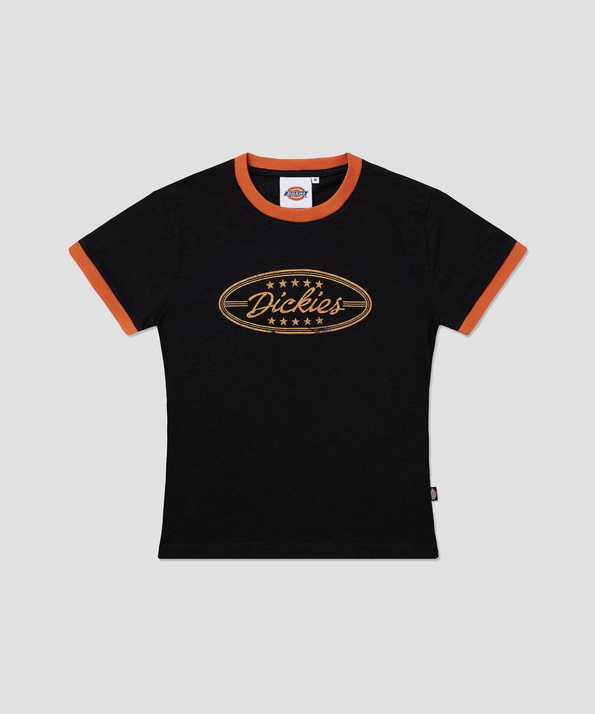DICKIES Starpoint Slub Ringer T-Shirt Black
