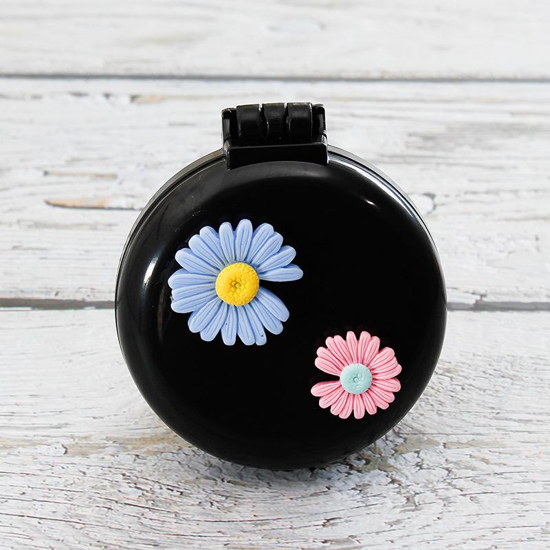 Симпатичные мини-складные гребни для волос с зеркалом, портативные для путешествий, массажная расческа для женщин и девочек, щетки для волос, аксессуары для укладки