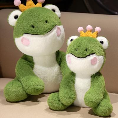 Милая плюшевая игрушка-кукла Лягушонок-принц, Страшненькая и миленькая кукла для комфорта, Супермягкая кукла, Подушка для сна для мальчика и девочки