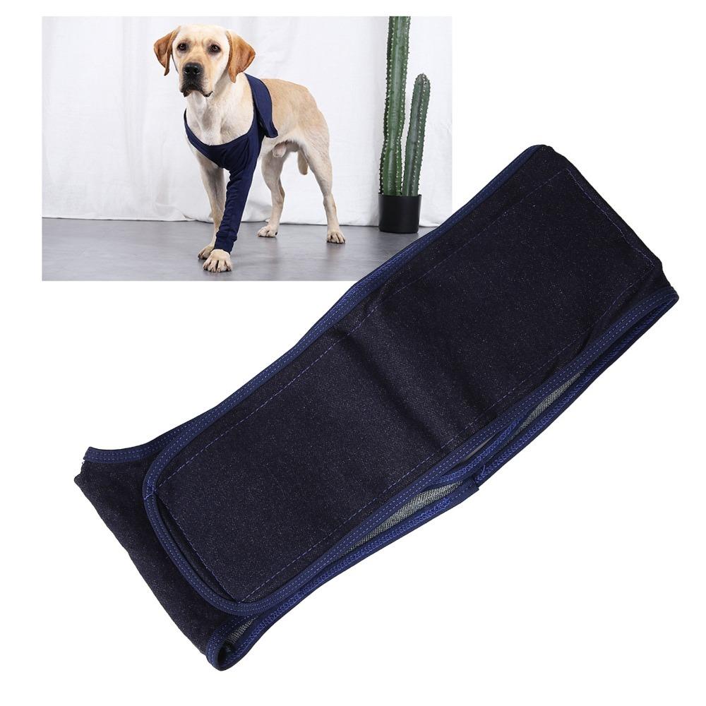 Flexible Wear Pet Anti Lick Sleeve Breathable Fabric Canine Leg Protector  Wound Care Protection