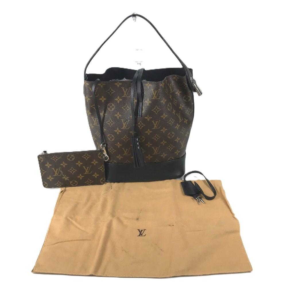 Louis Vuitton M94542 Monogram Idol NN14GM Bucket Shoulder Bag Black/Brown
