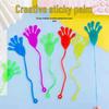 80s Nostalgic Elastic Sticky Hand Toy – Telescopic, Throwing, Grabbing, Sticky Wall, Small Palm, Red Envelopes