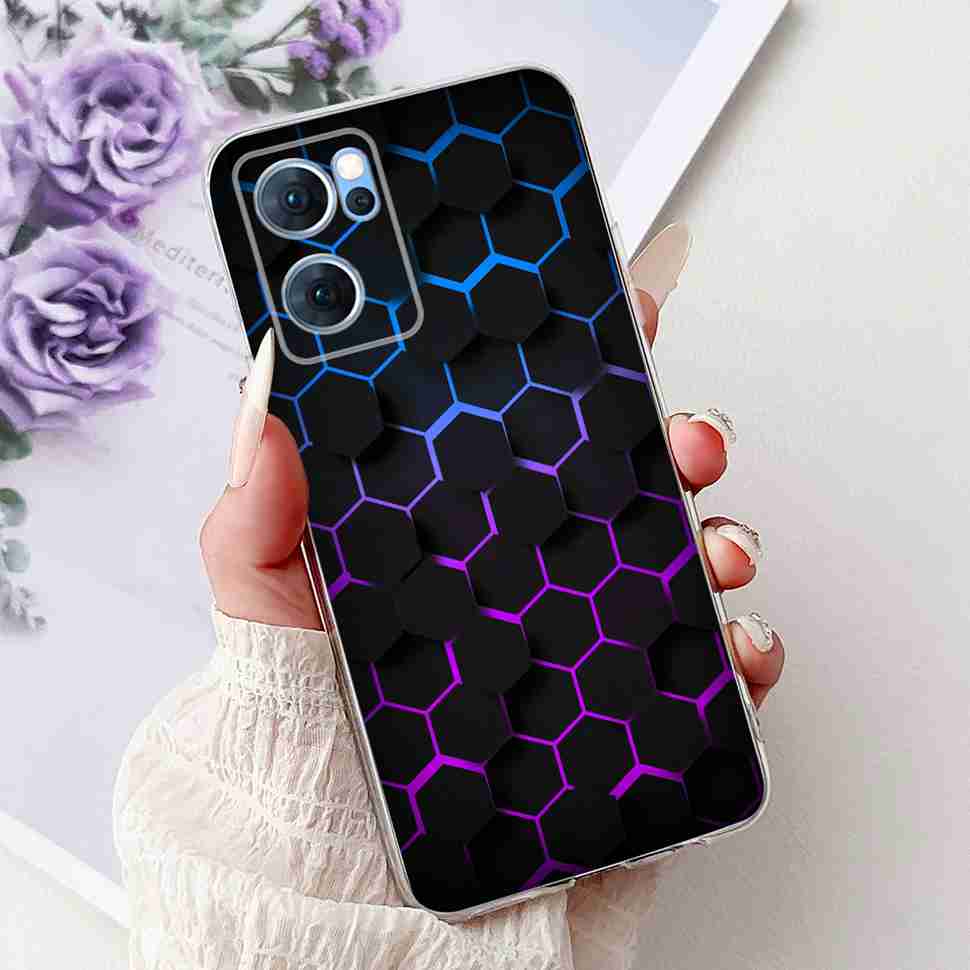 Чехол для Oppo Reno7 5G Милый Кот Цветок Расписная Крышка Мягкие Fundas Чехол для Телефона Для Oppo Find X5 FindX5 Lite Reno 7 5G Задняя Крышка