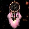 Dream Catcher Eye-catching Creative Shape Iron Ring LED Moon Dream Catcher Wall Art Ornament for Home