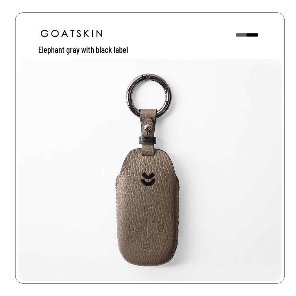 Nio ES8/ET9/ES9 Car Key Case - Premium Leather Protective Shell with Buckle for Men & Women