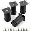 Stainless Steel Metal Cabinet Legs Black Furniture Replacement Legs Adjustable Furniture Legs  Sofa