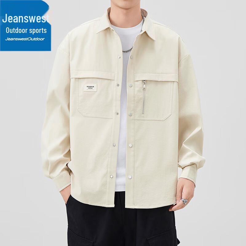 Jeanswest Men's Spring/Autumn Casual Lapel Jacket