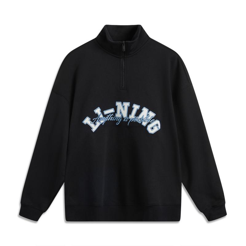 Свитшот Li Ning Sports Life Collection Мужской Черный AWDUD65-5
