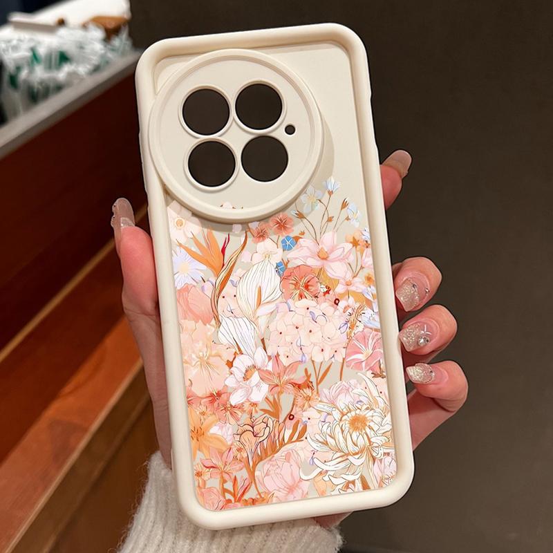 Hydrangea Peony Flower Pattern Case For Oneplus 15 Nord 5 13R 12R 11R 5G Shockproof Bumper Soft Silicone Cover For OnePlus 13 13T 12