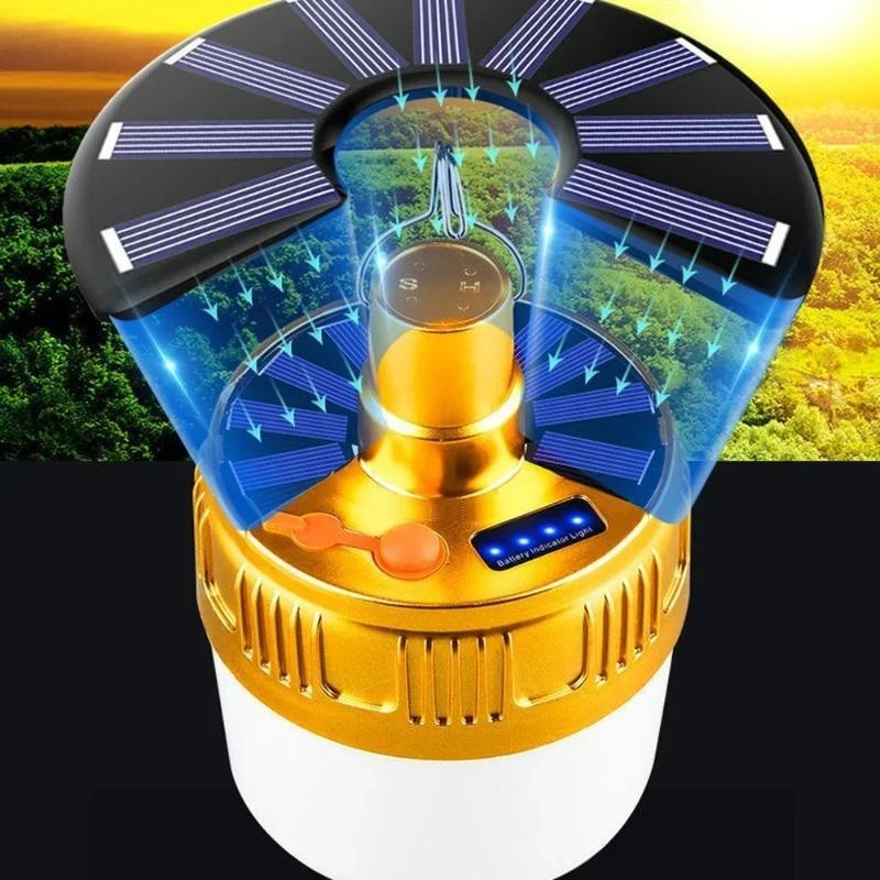 Модная солнечная лампа для освещения аварийных наружных фонарей, светодиодные фонари для палаток, зарядная лампа для походов на открытом воздухе, аварийное отключение