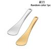 1Pcs Metal Zinc Mini Cosmetic Spatula Curved Scoop Gold Silver Makeup Mask Cream Spoon Eye Cream Stick Beauty Scoop