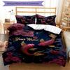 Koi Fish Blossom Custom Name Text Print 1Pc Bedding Set Duvet Cover With Two Pillowcases Soft Bed Linen For Household Bedroom