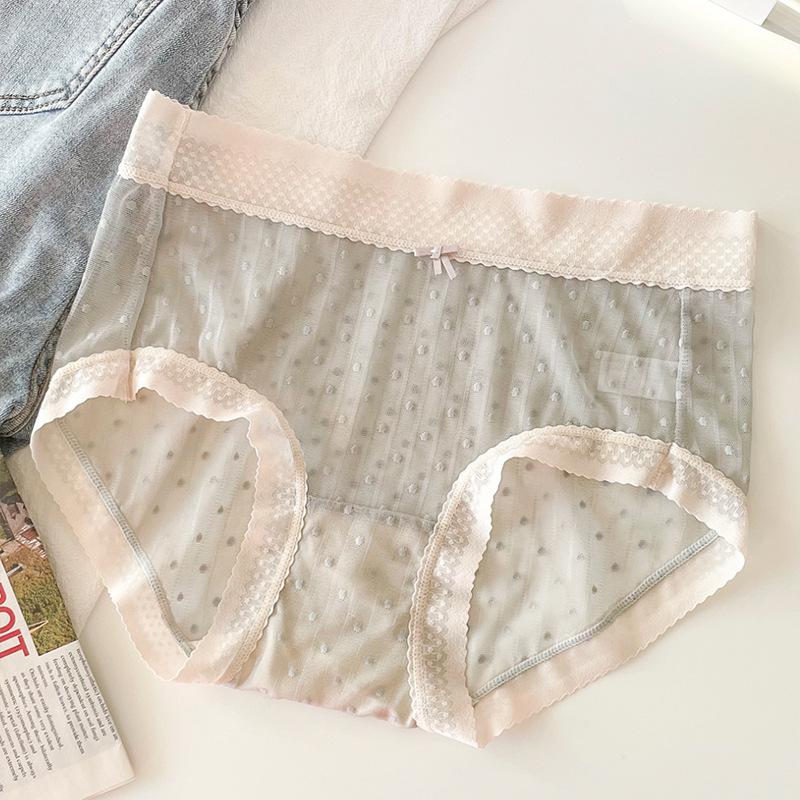 Женское нижнее белье, сексуальное супермягкое сетчатое кружевное бесследное треугольное нижнее белье, антибактериальные шорты